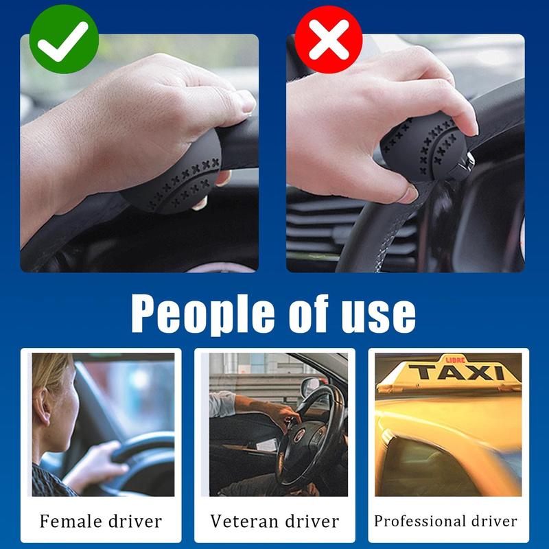 360° Steering Wheel Knob – One-Hand Booster Spinner for Smooth, Effortless Driving