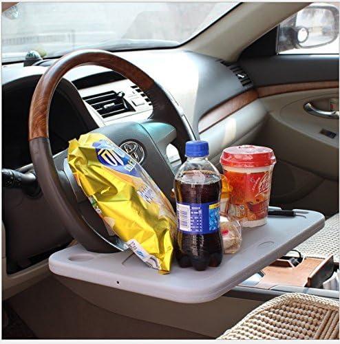 Portable Car Laptop Computer Desk Mount Stand Eat Work Car Steering Wheel Dining Table BracketDrink Food Coffee Tray Board