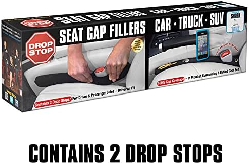 Car Seat Gap Filler Organizer – Set of 2 with Slide-Free Pad & Ambient Light for Console Space