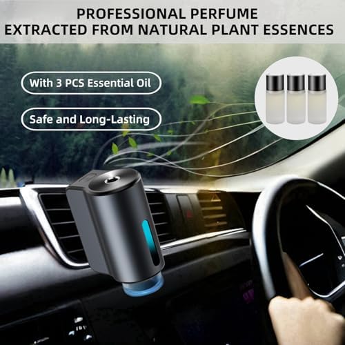 Smart Car Air Freshener Diffuser – 2025 Long-Lasting Aromatherapy with 3 Adjustable Modes & Essential Oils