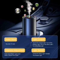 EightySix Garage™ Smart Car Diffuser – Dual 50ml Cologne Air Purifier | Rolls-Royce Inspired Star Roof Design