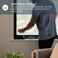 GlassGuard 2K Smart Window Security Camera – WiFi Stick-On, No-Drill Install, AI Motion Detection, Color Night Vision