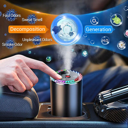 EightySix Garage™ Smart Car Diffuser – Dual 50ml Cologne Air Purifier | Rolls-Royce Inspired Star Roof Design