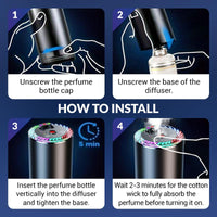 EightySix Garage™ Smart Car Diffuser – Dual 50ml Cologne Air Purifier | Rolls-Royce Inspired Star Roof Design