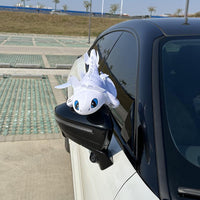 Chibi Toothless Car Ornament – Cute 3D Printed Motorcycle Toy & Roof Top Decor with Keychain