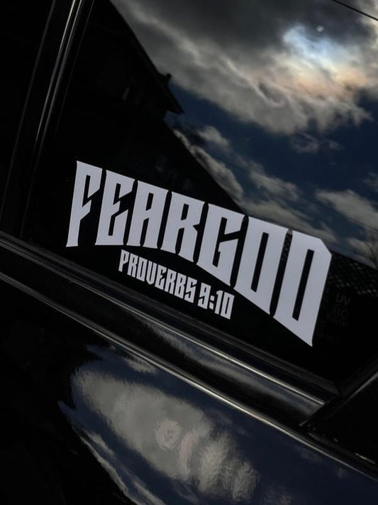 Jesus Saves - Fear God Proverbs 20 inches