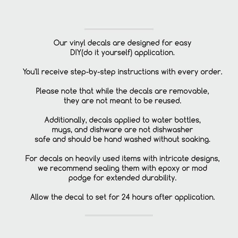 Custom Text Decal Personalization