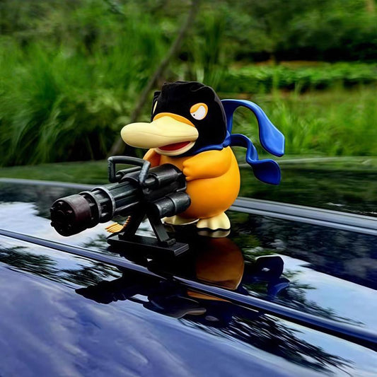 Gatling Duck Figure – Creative Car & Desktop Ornament | Funny Boyfriend Gift Idea