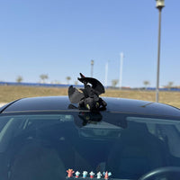 Chibi Toothless Car Ornament – Cute 3D Printed Motorcycle Toy & Roof Top Decor with Keychain