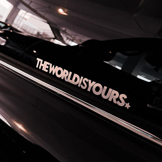 The World is Yours Decal (20x20 in)
