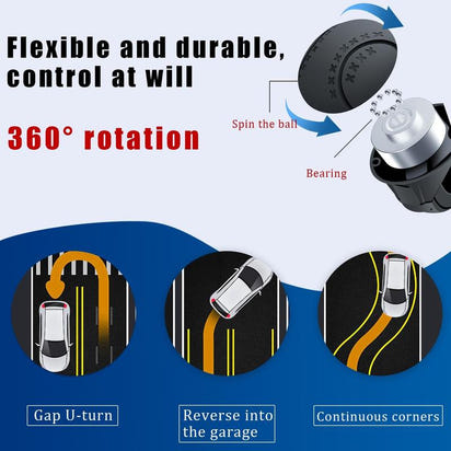 360° Steering Wheel Knob – One-Hand Booster Spinner for Smooth, Effortless Driving