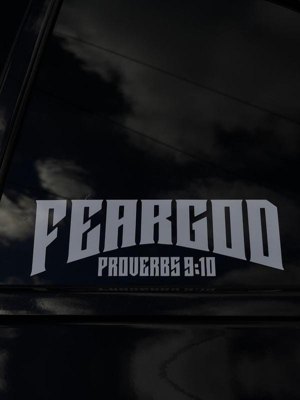 Jesus Saves - Fear God Proverbs 20 inches