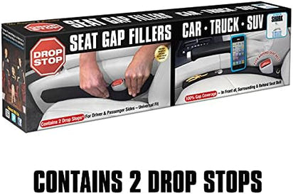 Car Seat Gap Filler Organizer – Set of 2 with Slide-Free Pad & Ambient Light for Console Space