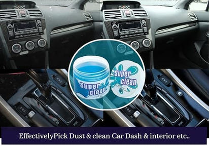 Universal Car Cleaning Gel – Deep Cleaning Putty for Car Vents, Dashboard, Keyboards & Cameras (5.8oz)