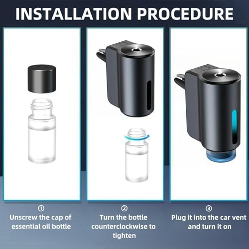 Smart Car Air Freshener Diffuser – 2025 Long-Lasting Aromatherapy with 3 Adjustable Modes & Essential Oils