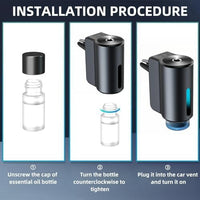 Smart Car Air Freshener Diffuser – 2025 Long-Lasting Aromatherapy with 3 Adjustable Modes & Essential Oils