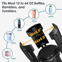 Upgraded Car Cup Holder Expander – Fits Yeti, Hydro Flask, Nalgene, Owala & More (2.6"–4.8") – No Tools Needed
