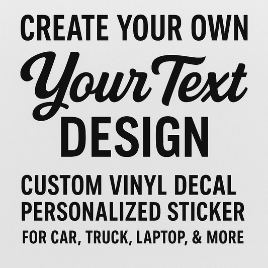 Custom Text Decal Personalization
