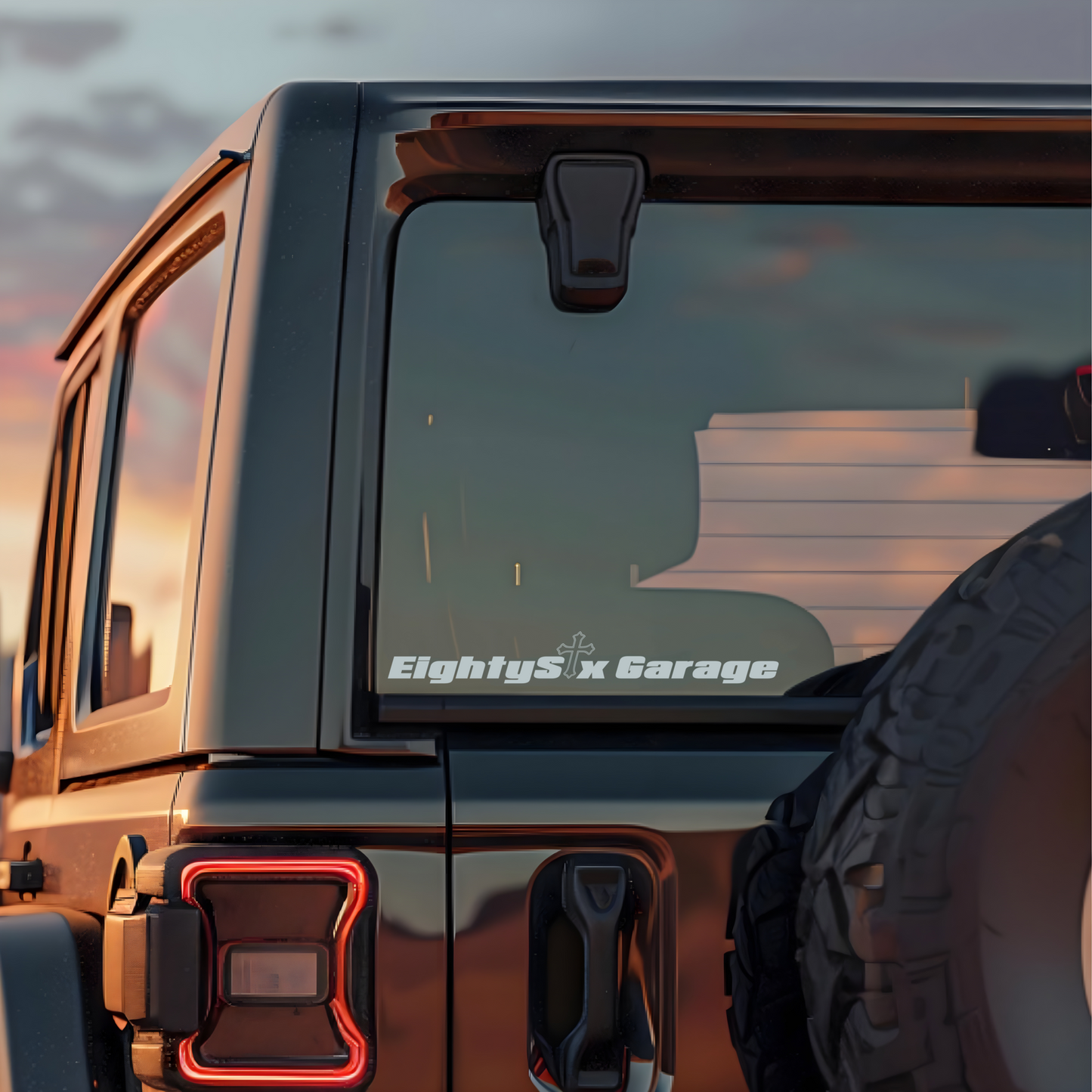 EightySix Garage Car Decal 20inches