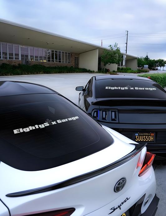 EightySix Garage Car Decal 20inches