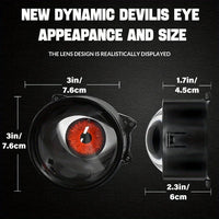 Devil Eyes Light for Cars, 12V LED Headlight with Adjustable Eye Pattern - Cool Car Accessories,Remote control,Vehicle Custom Devil Eyes Lights Adjustable LED Devil Eyes Headlights