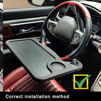 Portable Car Laptop Computer Desk Mount Stand Eat Work Car Steering Wheel Dining Table BracketDrink Food Coffee Tray Board
