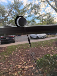 GlassGuard 2K Smart Window Security Camera – WiFi Stick-On, No-Drill Install, AI Motion Detection, Color Night Vision