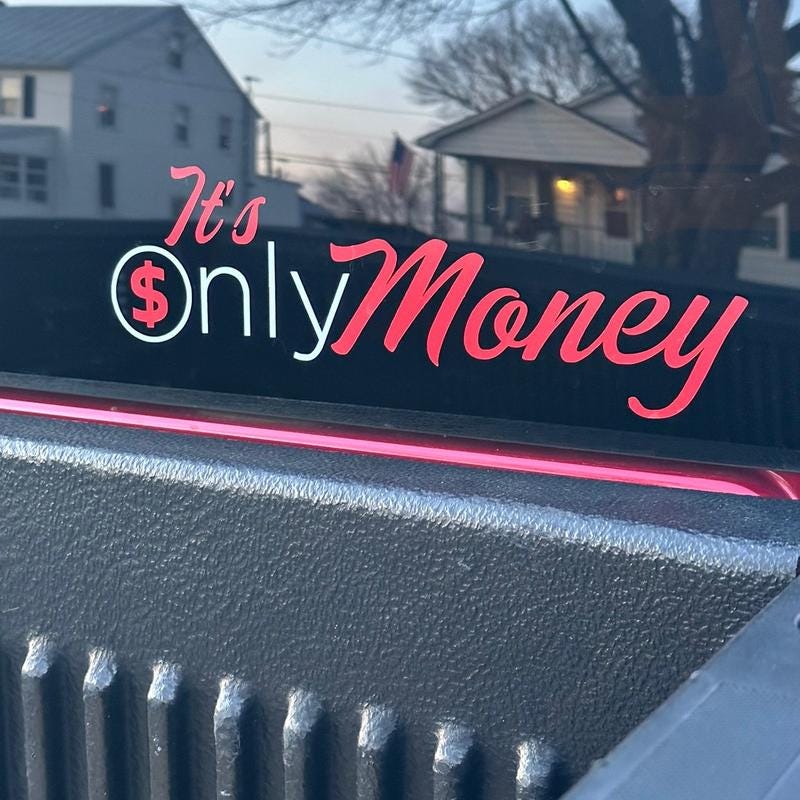 Young Dolph Decal It's Only Money (20x20 in)