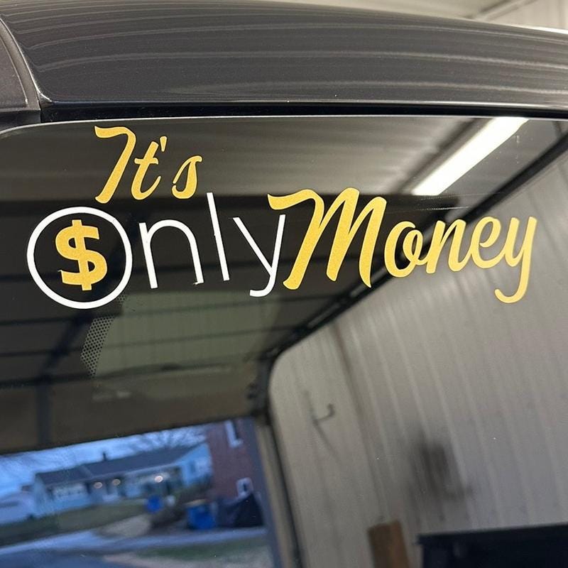 Young Dolph Decal It's Only Money (20x20 in)
