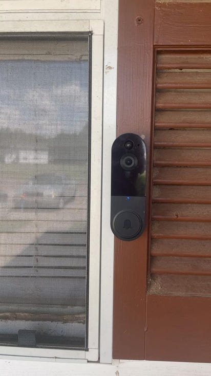 SafeView 1080P Wireless Video Doorbell + Chime | AI Detection, 2-Way Audio, Night Vision