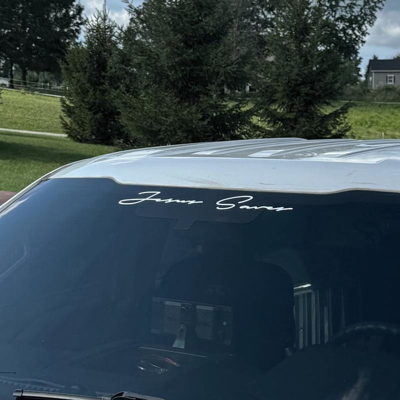Jesus Saves Decal 20 inches BIG SIZE