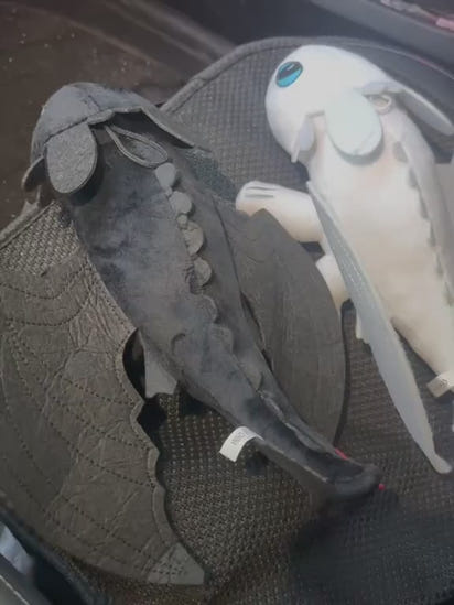 Chibi Toothless Car Ornament – Cute 3D Printed Motorcycle Toy & Roof Top Decor with Keychain