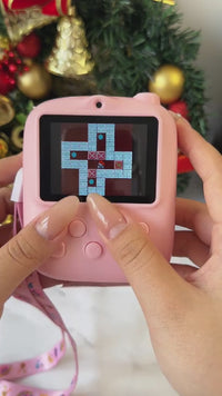 SnapJoy Kids Instant Print Camera – 1080P, 12MP, 2.4″ LCD, 3 Rolls Paper Included, No-Ink Thermal Printing, Perfect Gift for Boys & Girls (Pink)